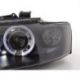 Coppia fari Led Angel Eyes Audi A4 8E 01-04 neri
