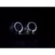 Coppia fari Led Angel Eyes Audi A4 8E 01-04 neri