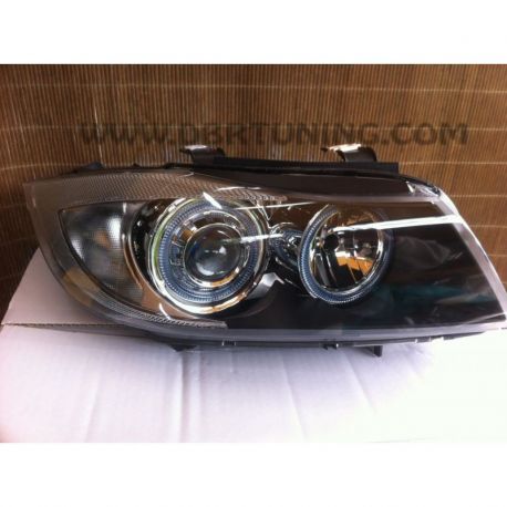 Fari Angel Eyes BMW 3 E90-91 05-11 neri