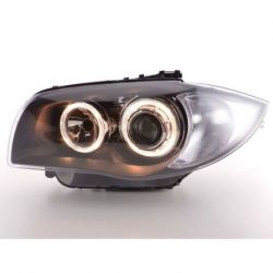 Gruppi ottici Angel Eyes Bmw 1 E87 04-11 neri