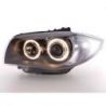 Gruppi ottici Angel Eyes Bmw 1 E87 04-11 neri