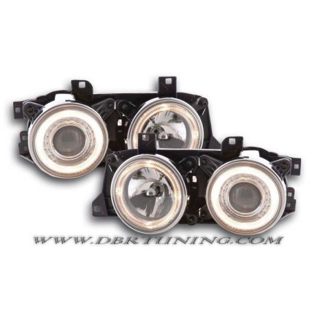 Coppia fari Angel Eyes BMW 5 E34 88-94