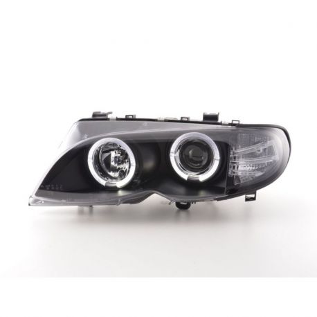 Fari Angel Eyes Led BMW 3 E46 01-05 neri