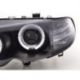 Fari Angel Eyes Led BMW 3 E46 01-05 neri
