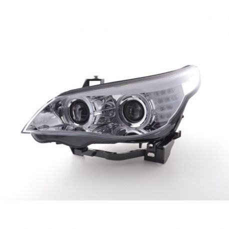 Coppia fari Angel Eyes BMW 5 E60 04-07 + motorino