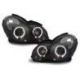 Coppia fari Angel Eyes MERCEDES C W203 00-07 neri