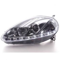 Coppia fari Daylight LED Fiat G.PUNTO 05-08 cromo