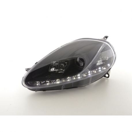 Coppia fari Daylight LED Fiat G.PUNTO 05-08 neri