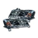 Gruppi ottici Dayliìght Led Fiat Stilo 3 porte 192 01-07 neri