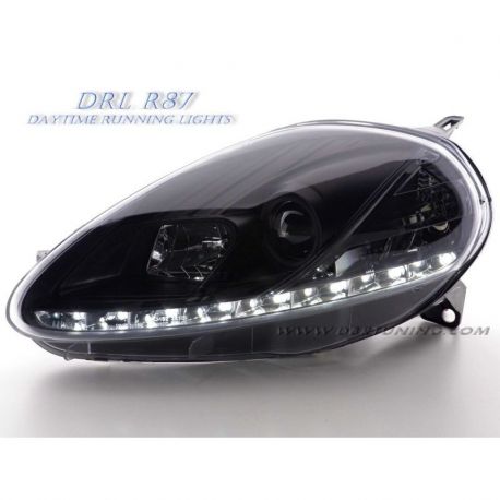 Coppia fari Daylight DRL Fiat G.PUNTO 05-08 nero
