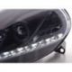 Headlights Daylight DRL Fiat G.PUNTO 05-08 black