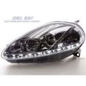 Coppia fari Daylight LED DRL Fiat G.PUNTO 08 cromo