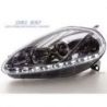 Coppia fari Daylight LED DRL Fiat G.PUNTO 08 cromo