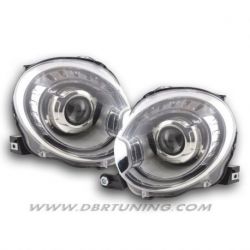 Faros lenticulares DEPO Fiat 500 07-15