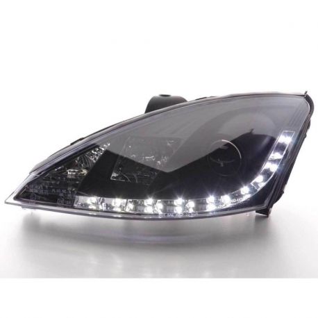 Gruppi ottici Daylight Led Ford Focus 2 98-04 neri