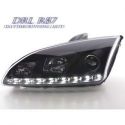 Coppia fari Daylight Led DRL Ford Focus 2 05-07 neri