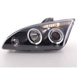 Gruppi ottici Angel Eyes Led Ford Focus 2 05-07 neri