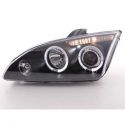 Gruppi ottici Angel Eyes Led Ford Focus 2 05-07 neri