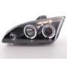 Gruppi ottici Angel Eyes Led Ford Focus 2 05-07 neri