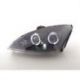 Gruppi ottici Angel Eyes Led Ford Focus 2 01-04 neri