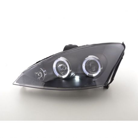Gruppi ottici Angel Eyes Led Ford Focus 2 01-04 neri