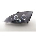 Gruppi ottici Angel Eyes Led Ford Focus 2 01-04 neri