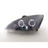 Gruppi ottici Angel Eyes Led Ford Focus 2 01-04 neri