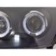 Gruppi ottici Angel Eyes Led Ford Focus 2 01-04 neri