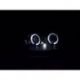 Gruppi ottici Angel Eyes Led Ford Focus 2 01-04 neri