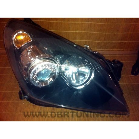 Gruppi ottici Angel Eyes Opel  Astra H 04-10 neri