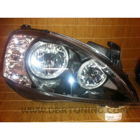 Gruppi ottici Angel Eyes Opel  Corsa C 00-06 neri