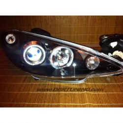 Coppia fari Angel Eyes Led 206 98-06 neri