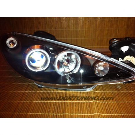 Coppia fari Angel Eyes Led 206 98-06 neri