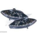 Headlights Daylight Led Seat Leon 1P Altea 05-09 neri